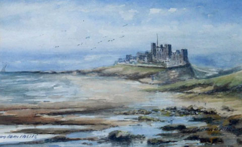 Bamburgh Castle from the North