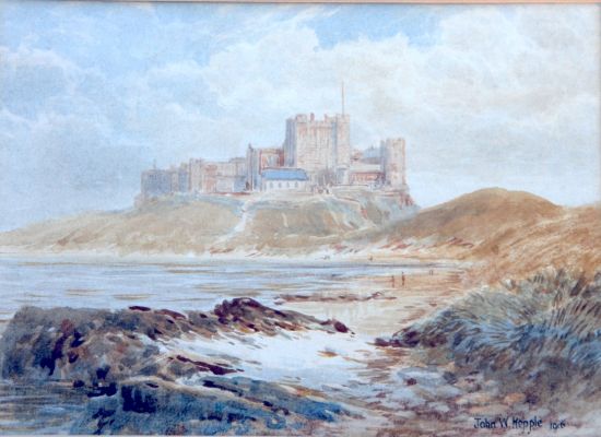 Bamburgh Beach and Castle