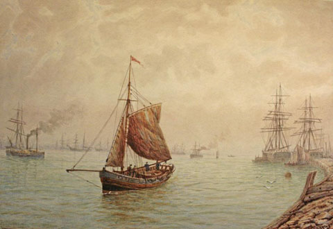 A Skiff on the Tyne