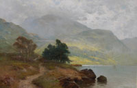 A highland path by a Loch