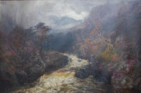 A Highland Stream in Spate