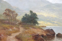 A highland path by a Loch