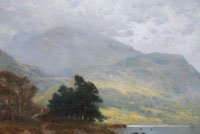 A highland path by a Loch