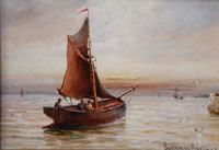 A fishing boat leaving Port