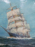 A Schooner in Choppy Seas