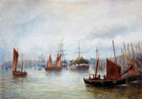 Herring boats and shipping on the Tyne