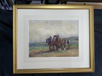 Shire Horses Ploughing